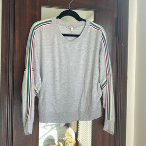 Express One Eleven Sweatshirt with Rainbow
